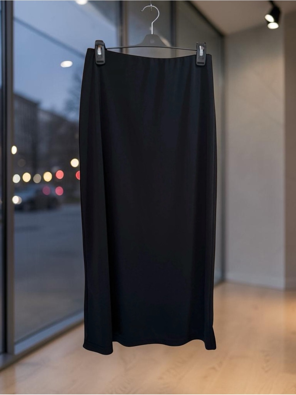 Black chiffon maxi skirt medium